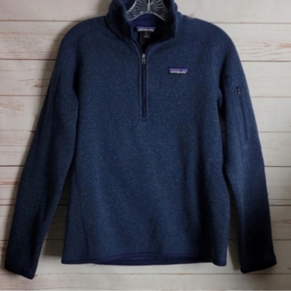 Patagonia Better Sweater 1/4 Zip Pullover Fleece Blue Size Small